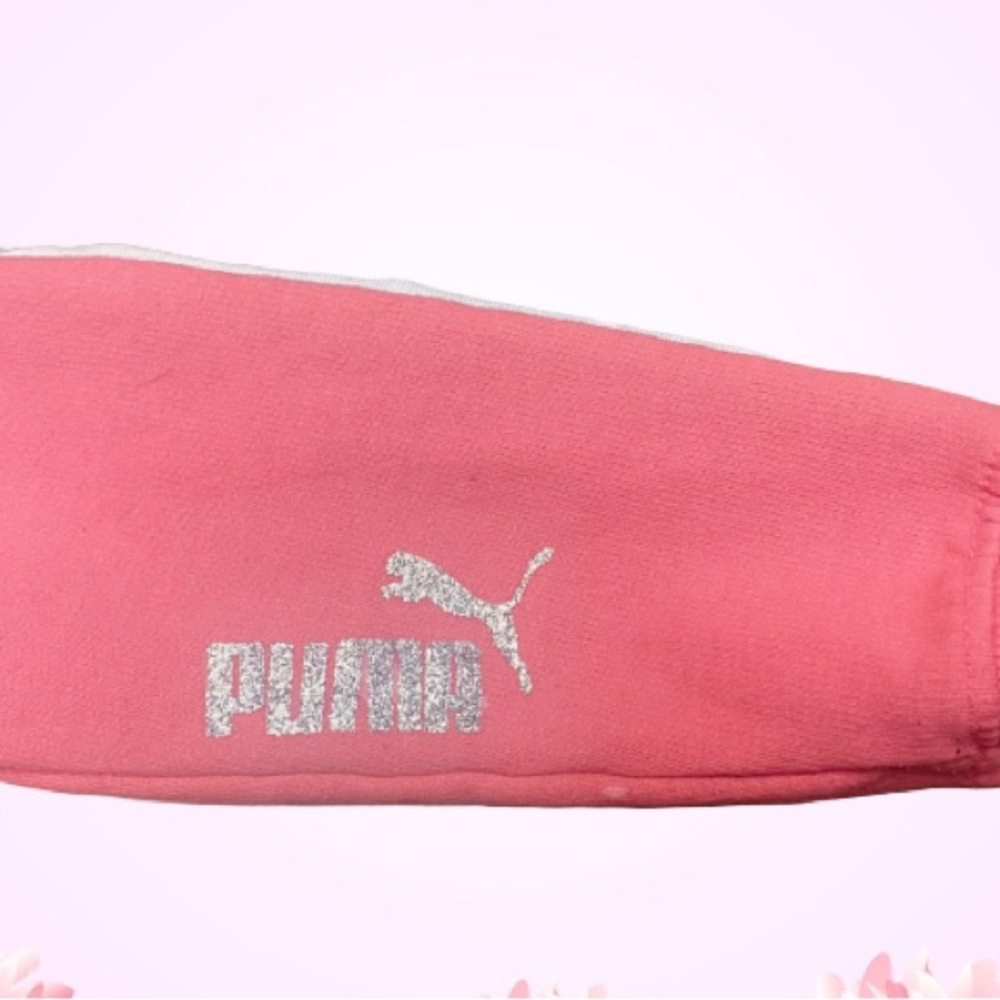 Puma Pink Graphic Kids Hoodie - Picture 6 of 6